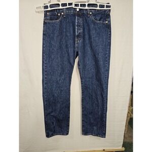 Levi's Men's 501 38x32 Original Straight Fit Jeans - Dark Wash